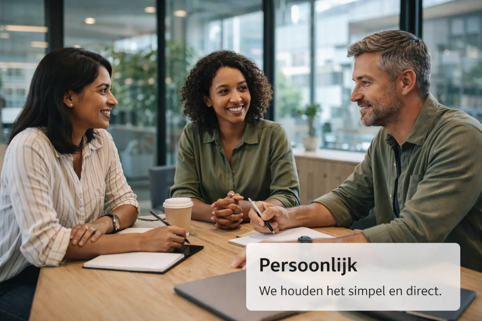 Teamoverleg in een professionele en betrokken zorgorganisatie
